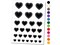 Fancy Heart Doily Love Valentine's Day Temporary Tattoo Water Resistant Fake Body Art Set Collection
